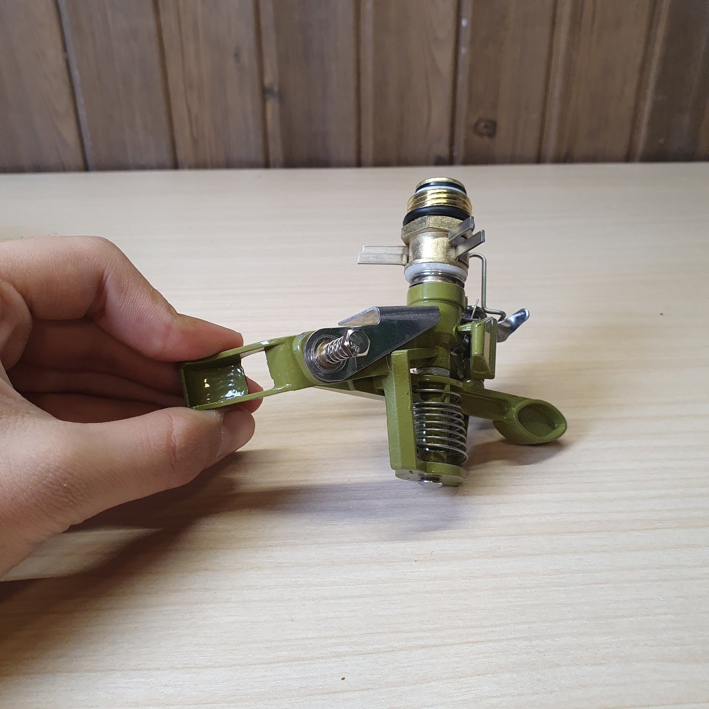 360-degree Oscillating Sprinkler Head, Alloy Oscillating Sprinkler Head, Automatic Swivel, Rotating Sprinkler for Irrigation, Gardening Cooling and Dust Removal #6106