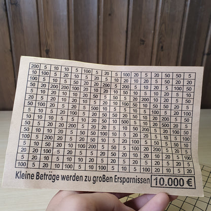 Financial savings tracker sheet 10k Euros #6175
