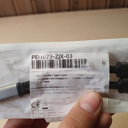 2 In 1 Usb C type Splitter #4886