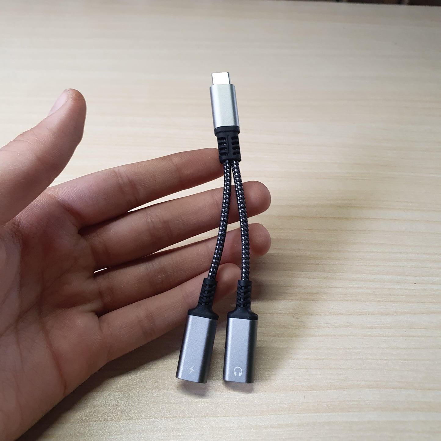 2 In 1 Usb C type Splitter #4886