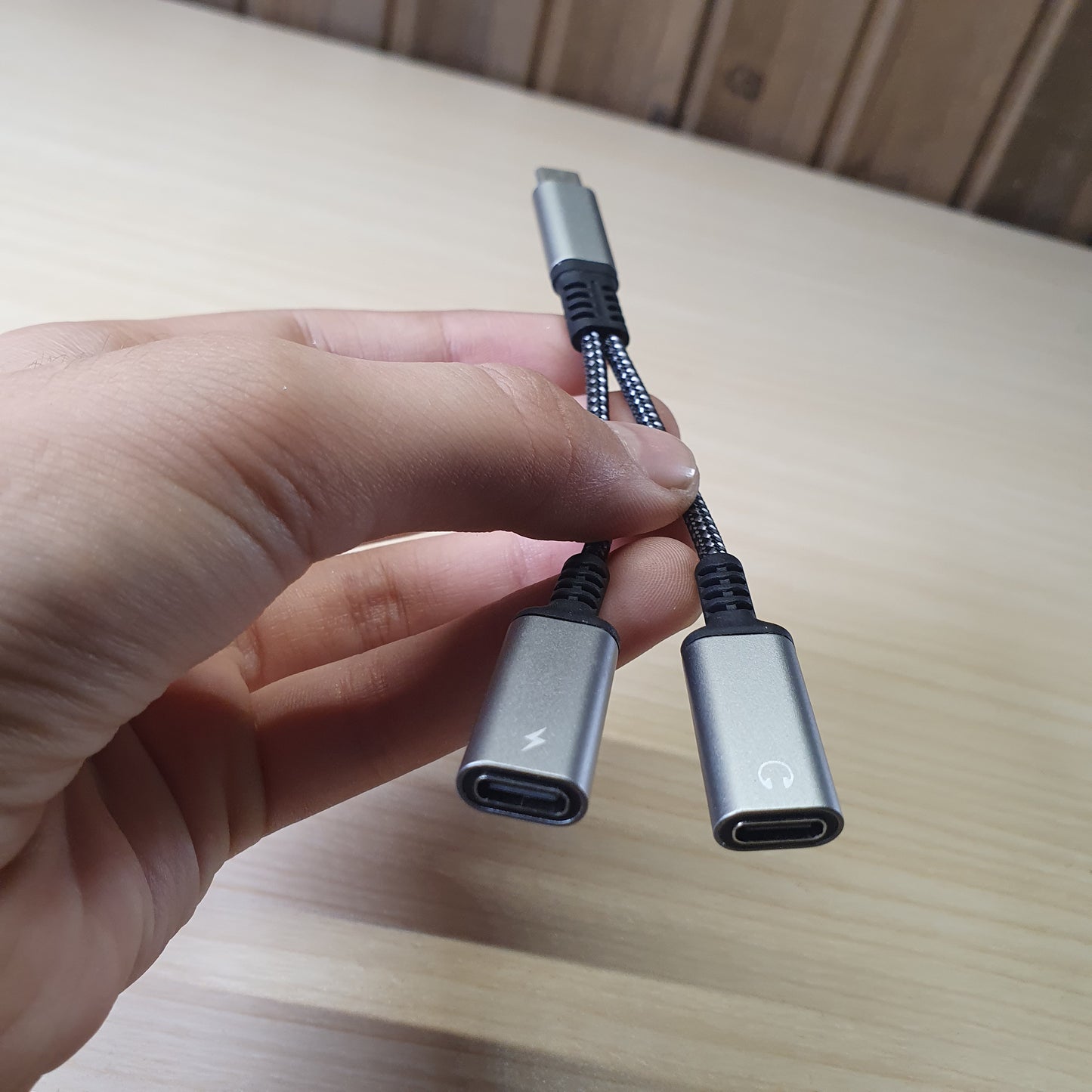 2 In 1 Usb C type Splitter #4886