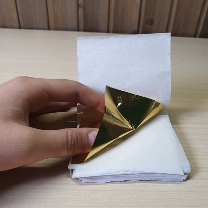 100 Sheets Imitation Gold And Silver foil #6237