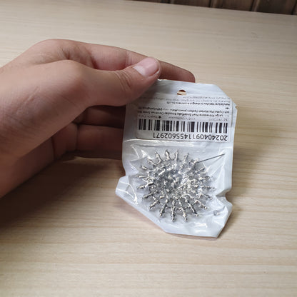 Pearl Snowflake Brooches Pin #4871