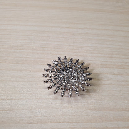 Pearl Snowflake Brooches Pin #4871