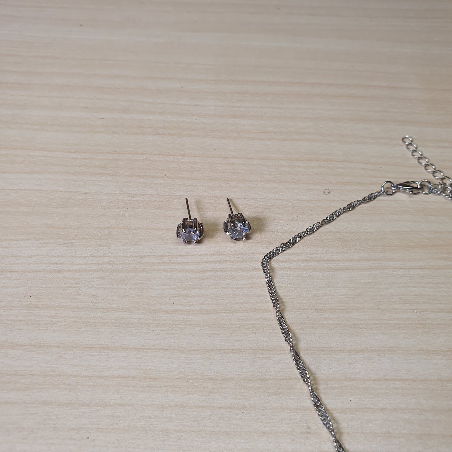 Silver watch With jewellery #4830