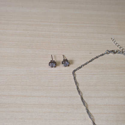 Silver watch With jewellery #4830