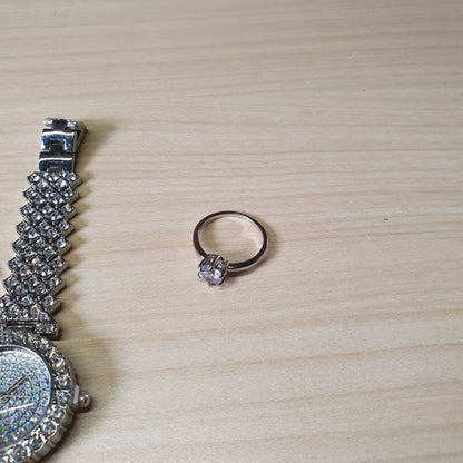 Silver watch With jewellery #4830