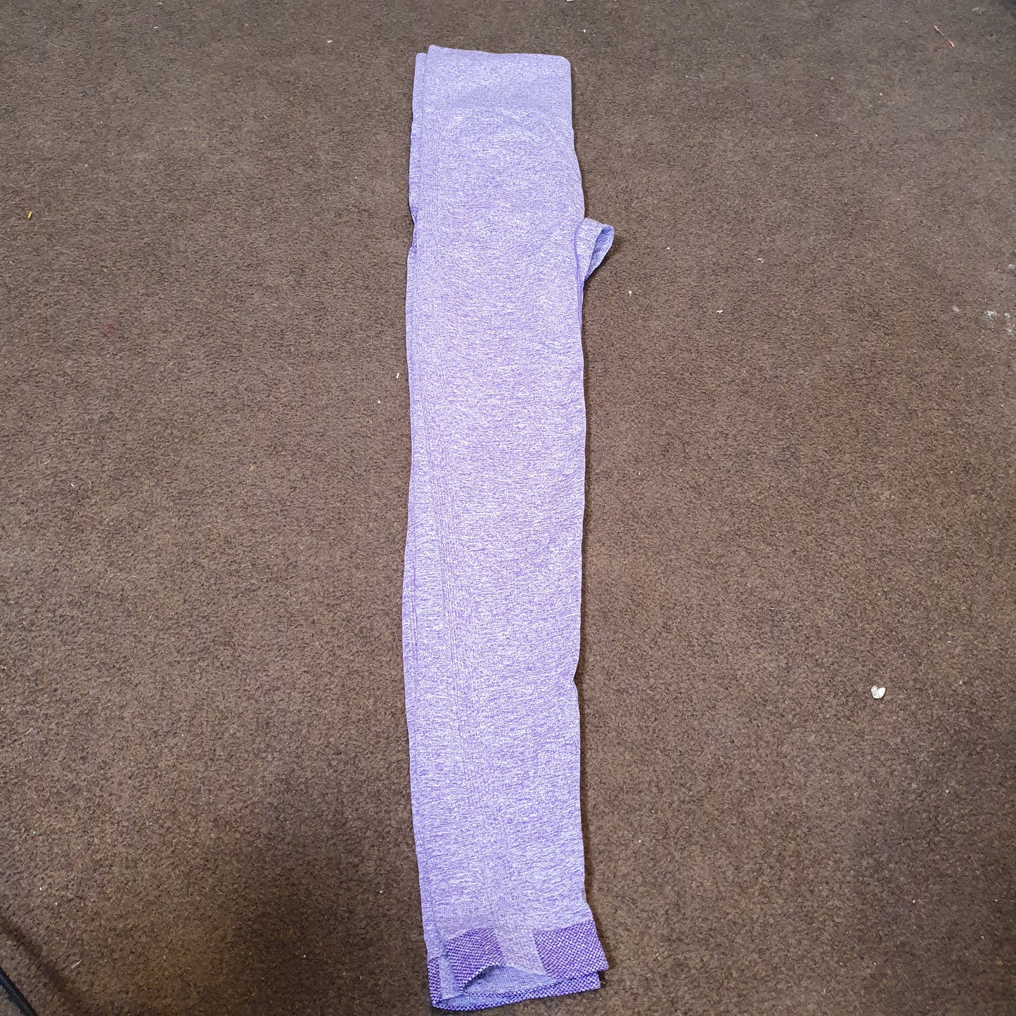 purple marl seamless leggings For Gym #3380