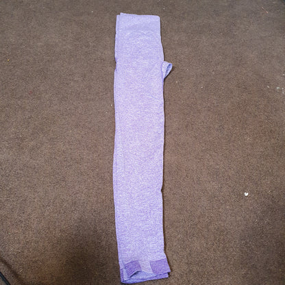 purple marl seamless leggings For Gym #3380