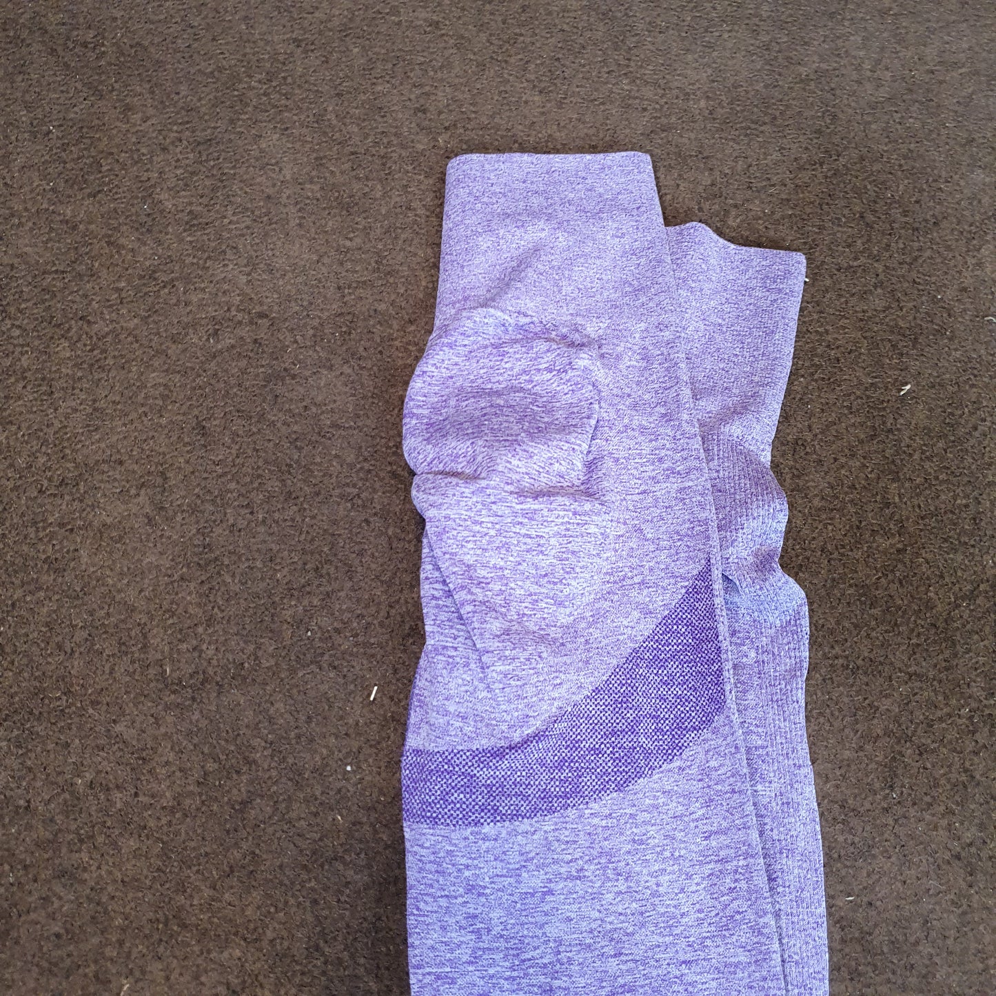 purple marl seamless leggings For Gym #3380