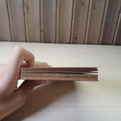 10 Pieces  Blank Plywood Wood Business Card Wooden Name Card Unfinished Wood Plaque Shapes Sign DIY Decor Crafts  #6779
