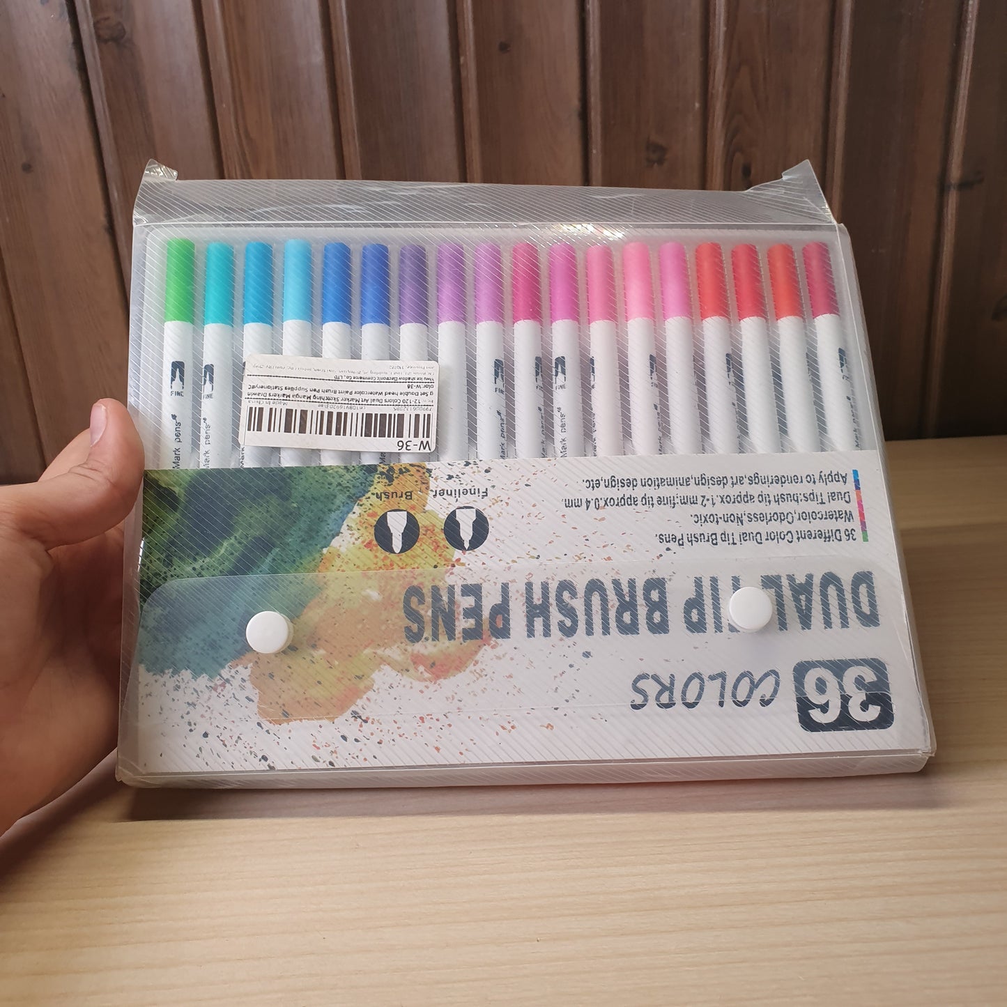 Dual Tip 36 Colors Brush Pens #6752