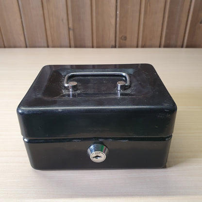 Portable metal cash box #6797