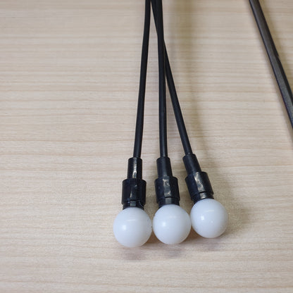 Sensor Brite Matte Black solar-powered LED garden lights. #6755