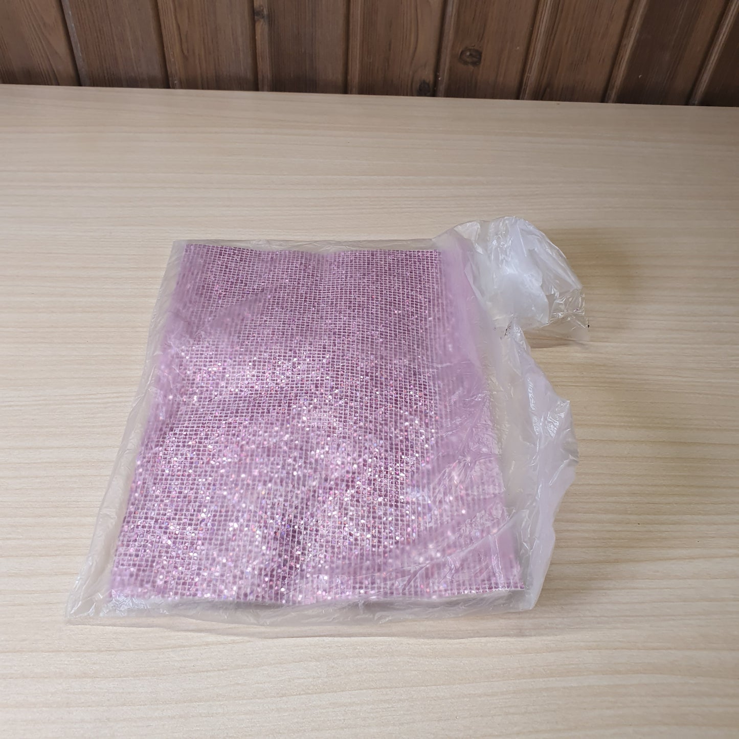 Rhinestone mesh sheet commonly used for DIY crafting and decoration.#6773