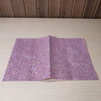 Rhinestone mesh sheet commonly used for DIY crafting and decoration.#6773