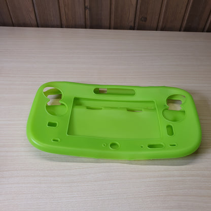 Green silicone case is a protective skin designed for the Nintendo Wii U Gamepad.#6820
