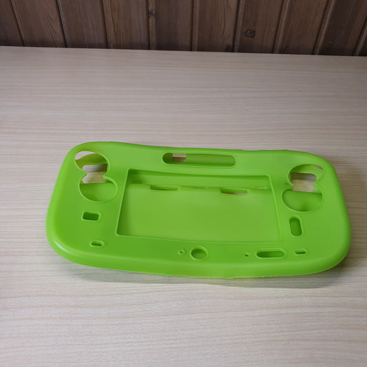 Green silicone case is a protective skin designed for the Nintendo Wii U Gamepad.#6820