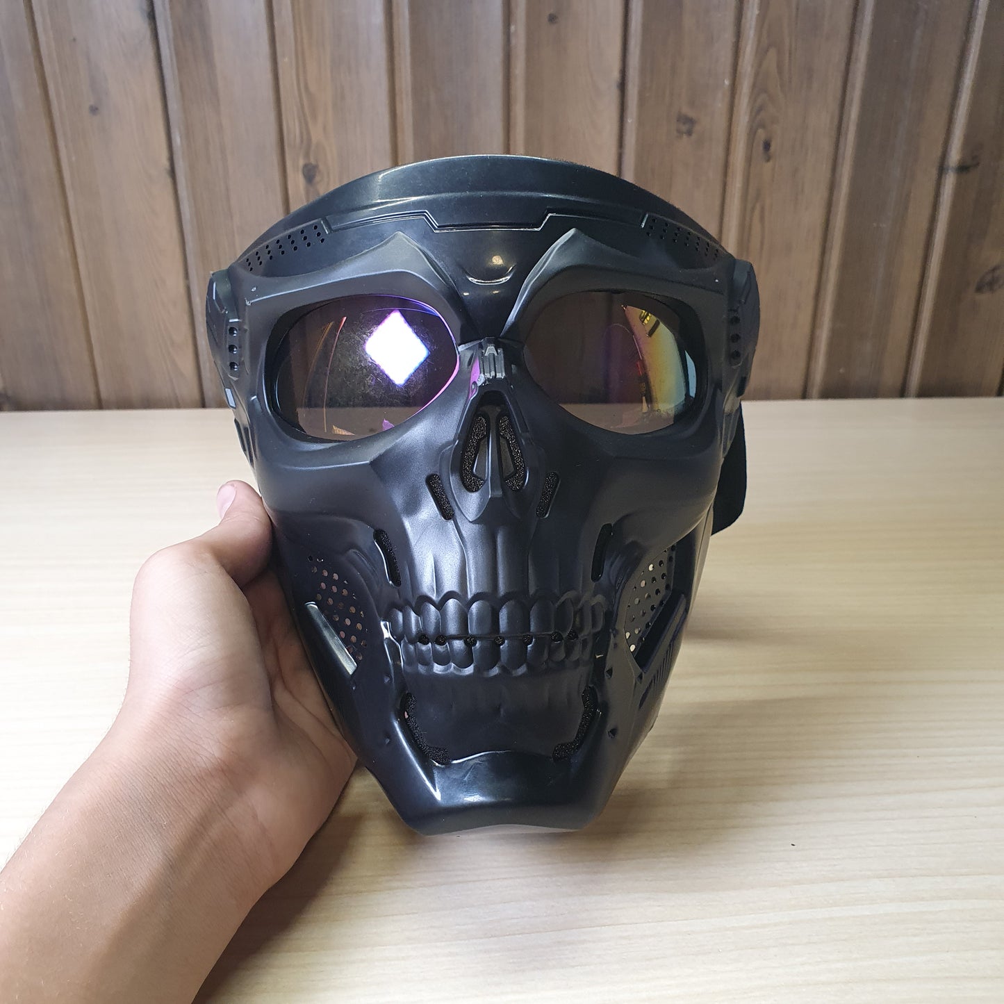 Full-face tactical skull mask designed for  motorcycle riding. #6574