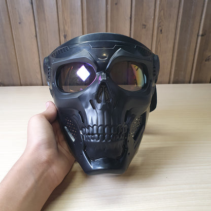 Full-face tactical skull mask designed for  motorcycle riding. #6574