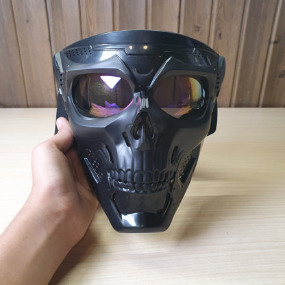 Full-face tactical skull mask designed for  motorcycle riding. #6574