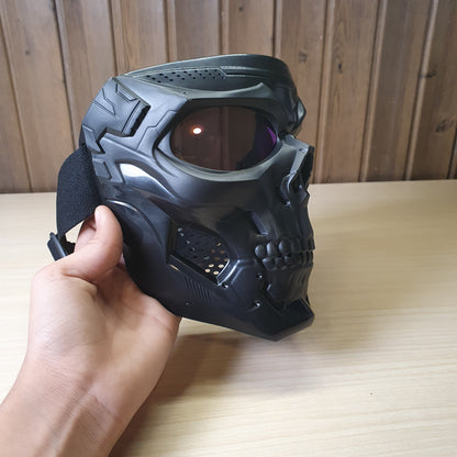 Full-face tactical skull mask designed for  motorcycle riding. #6574