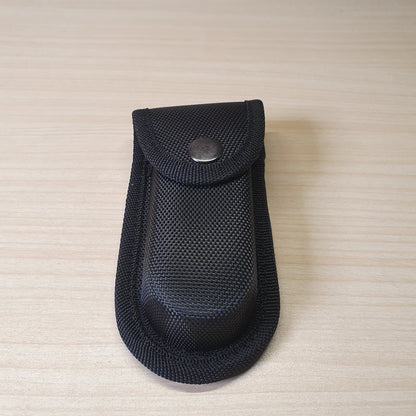Black nylon bag pouch case is designed to hold tools like pliers or flashlights #6518