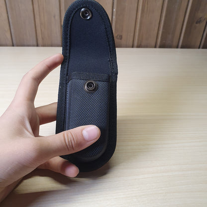 Black nylon bag pouch case is designed to hold tools like pliers or flashlights #6518