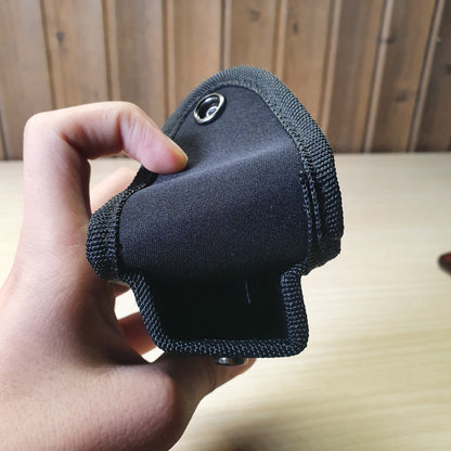 Black nylon bag pouch case is designed to hold tools like pliers or flashlights #6518