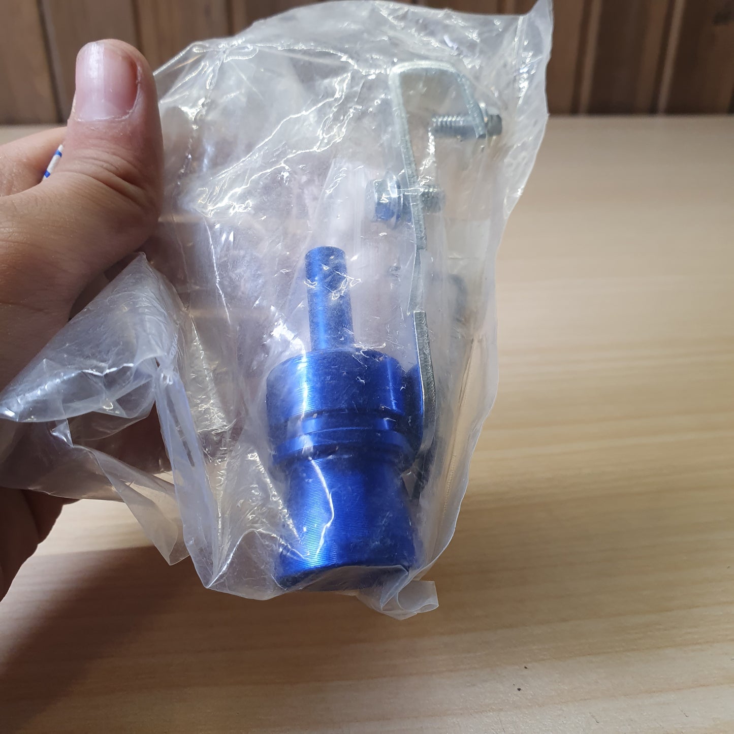 Blue aluminum turbo sound whistle #6632