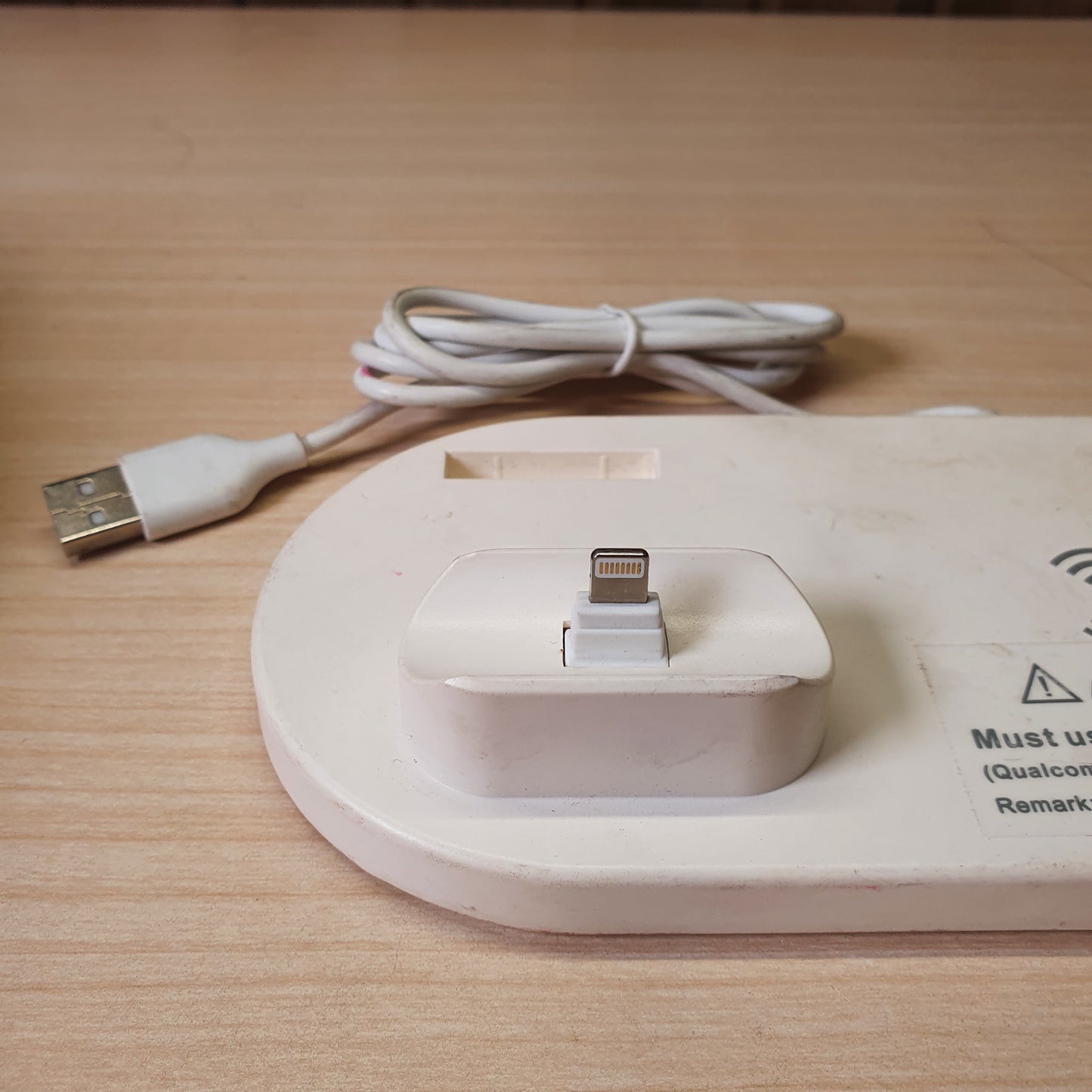 White 6-in-1 multi-function wireless charging station #6937