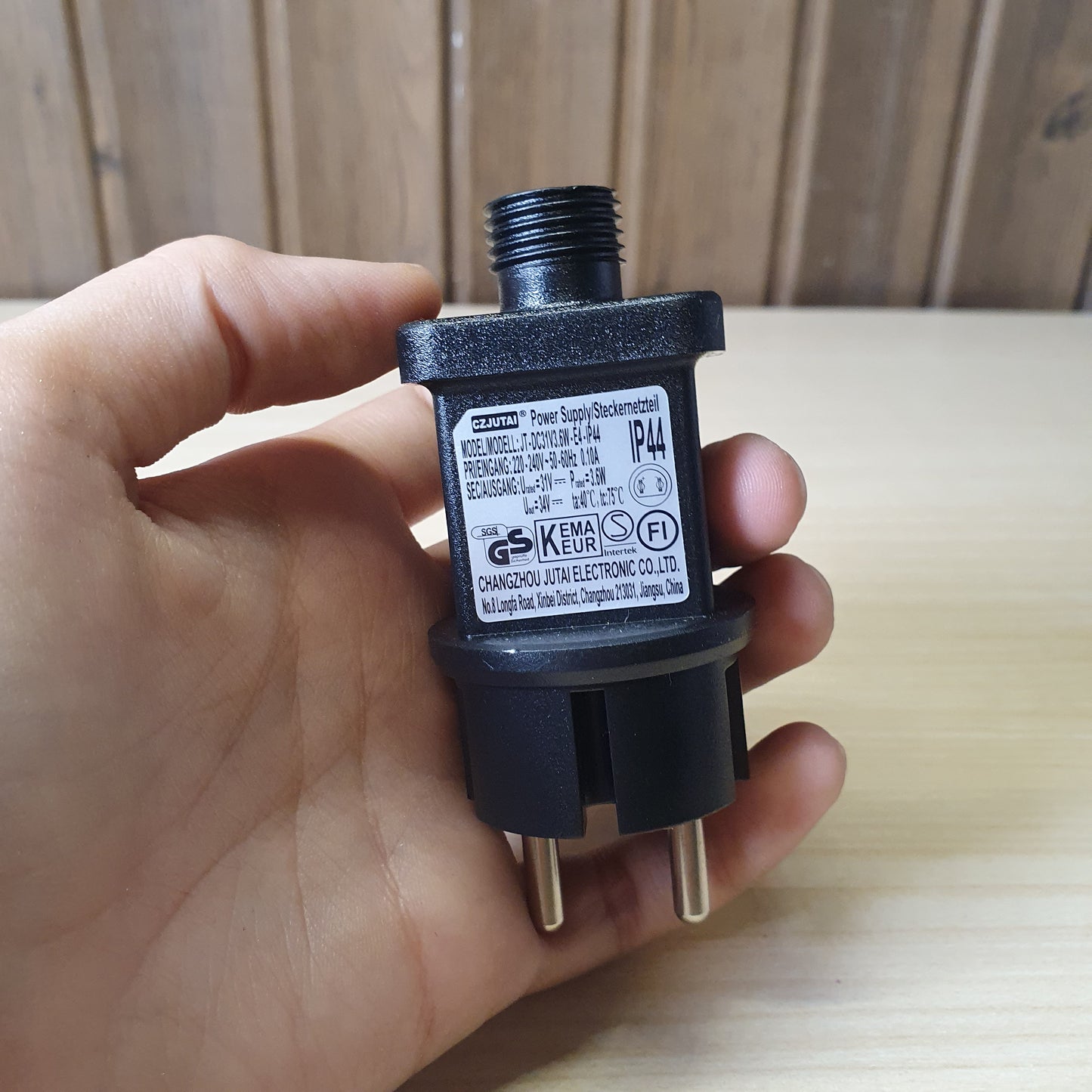 CZJUTAI brand LED power supply adapter, specifically model JT-DC31V3.6W-E4-IP44. #6947