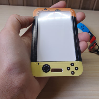 Nintendo Switch-themed card holder and lanyard set featuring the classic neon red and blue joy-con colors. #6852