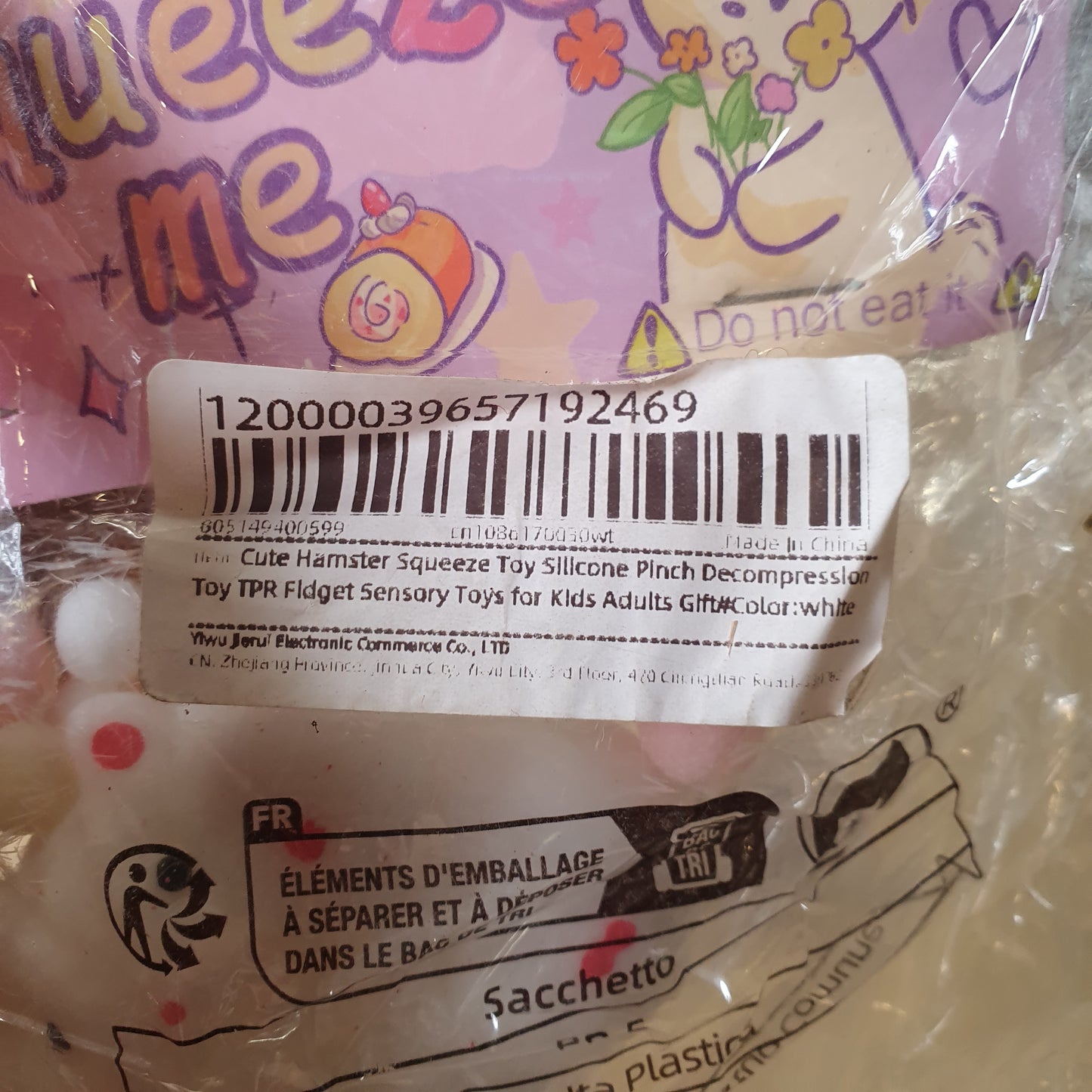 Squishy hamster squeeze toy#6853