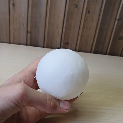 3D-printed LED moon light lamp designed to mimic the moon's surface texture.#6967
