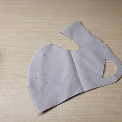 Breathable ice silk face mask provides UV protection and features a seamless design for summer comfort #6889