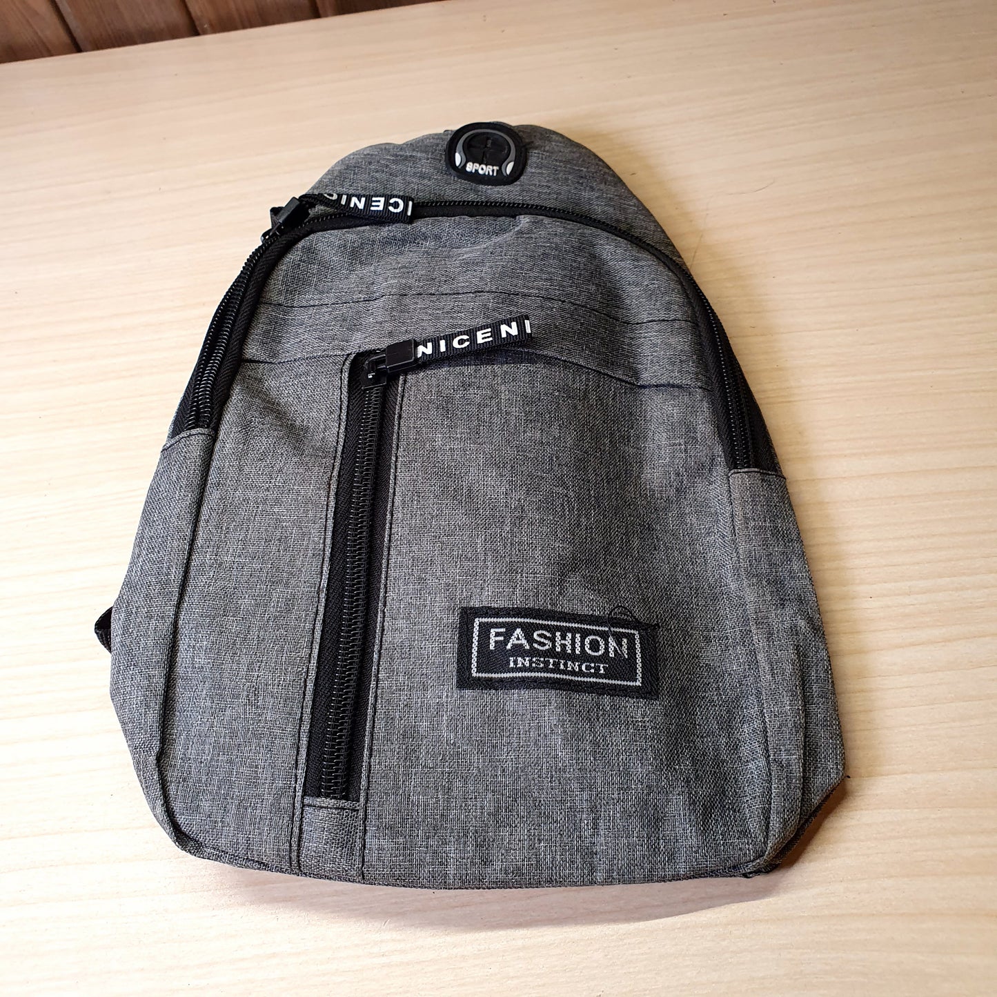 Grey Oxford cloth Chest Bag #8067