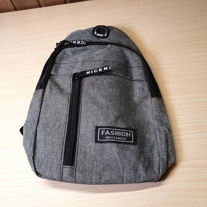 Grey Oxford cloth Chest Bag #8067