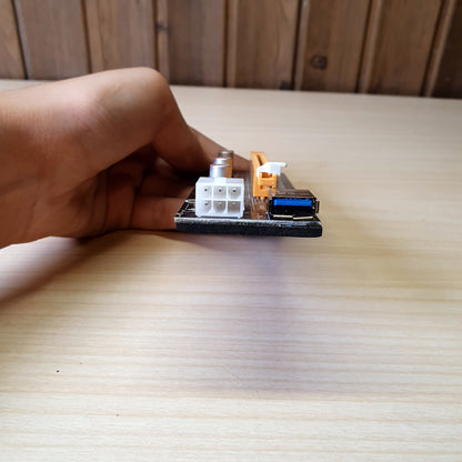 PCE164P-N03 Ver 006C PCI-E 1X to 16X riser card commonly used for cryptocurrency mining.#8296