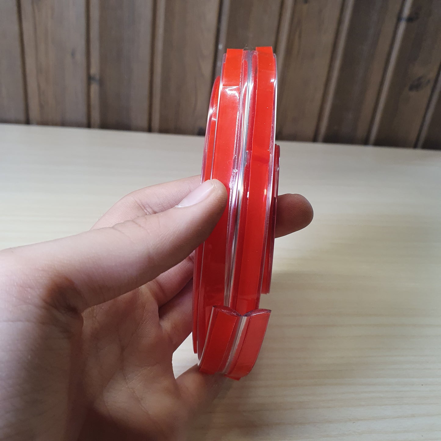 Transparent PVC edge protector strip is designed for child safety, often referred to as a baby-proofing table bumper. #8091