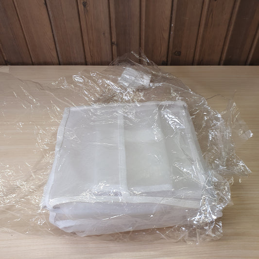 Foldable, white mesh drawer organizer #8266