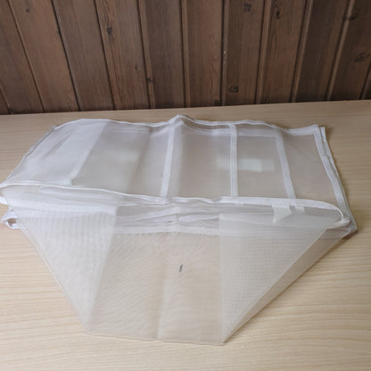 Foldable, white mesh drawer organizer #8266