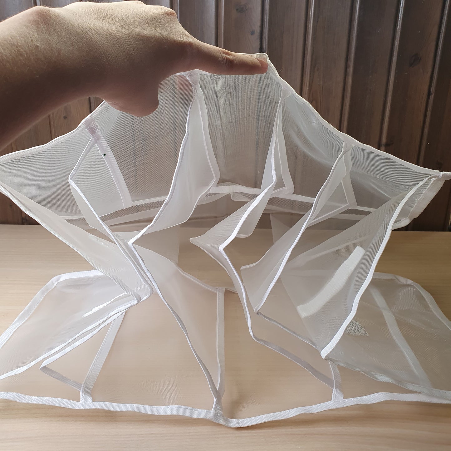 Foldable, white mesh drawer organizer #8266