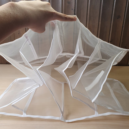 Foldable, white mesh drawer organizer #8266