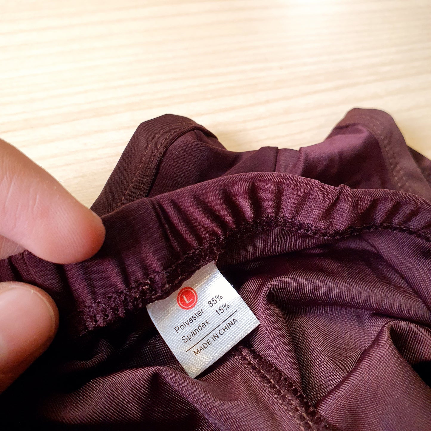 Deep plum active shorts feature a lightweight, stretchy fabric designed for movement.#8332