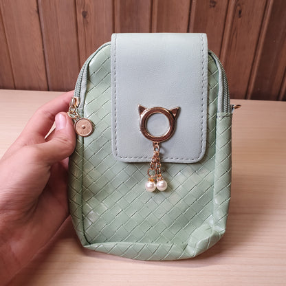 Green Pu leather bag  for Ladies #8580