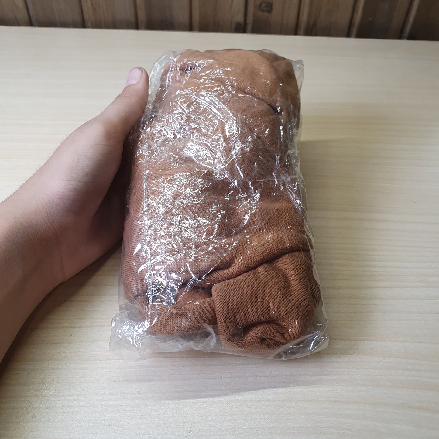 Brown, solid-color pet hoodie #8587