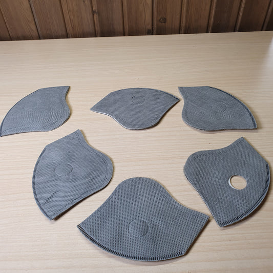 Replacement filters for a reusable cycling or dust face mask,  #8532