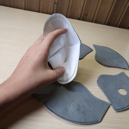 Replacement filters for a reusable cycling or dust face mask,  #8532