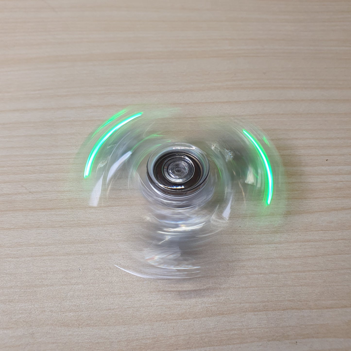 Transparent LED fidget spinner #8253
